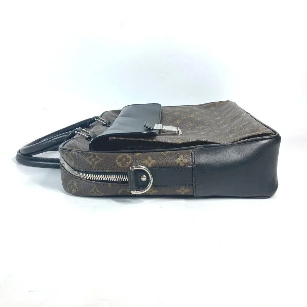 LOUIS VUITTON M56719 MonogramMacassar Soft briefcase Bag Hand Bag Document